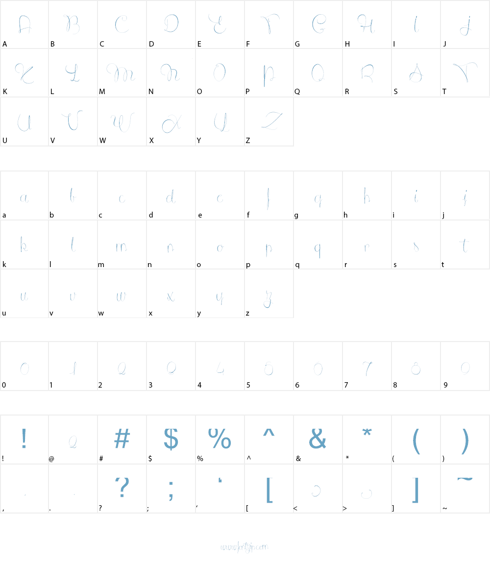 L'antre du Caniche Font Character